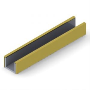 125X1UCSB - 1-1/4" X 1" U-Channel Clad US4