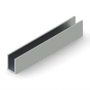 1x15UCMILL - 1" X 1-1/2" Aluminum U-Channel