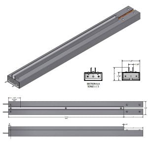 36FHPS - 36" Floating Header Polished Stainless Steel