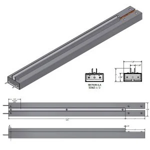 36FHPS - 36" Floating Header Polished Stainless Steel