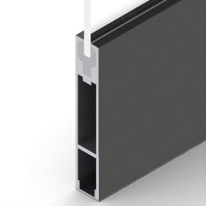 PL-1000BLK - PL-1000 Black Anodize Aluminum Rail