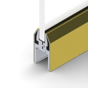 PL175DSPB - PL-175 Dry-Set Polished Brass Rail
