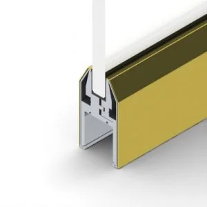 PL175DSPB - PL-175 Dry-Set Polished Brass Rail
