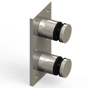 PLRSOB20PS - Stand Off Base and Endcap, with Mounting Plate
