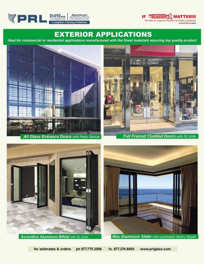 Exterior Glass Door Applications