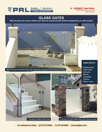 Frameless Glass Gates