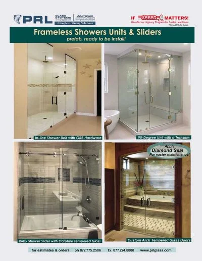 Frameless Shower Units