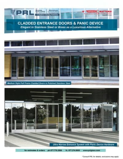 Full Framed Entrance Doors with Panic Device