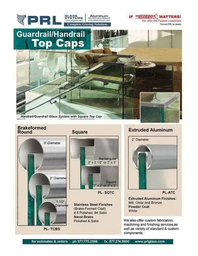 Guardrail/Handrail Components - Top Caps