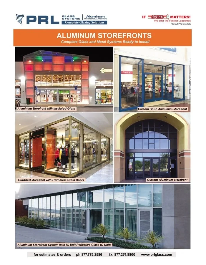 Glass and Aluminum Storefront Systems