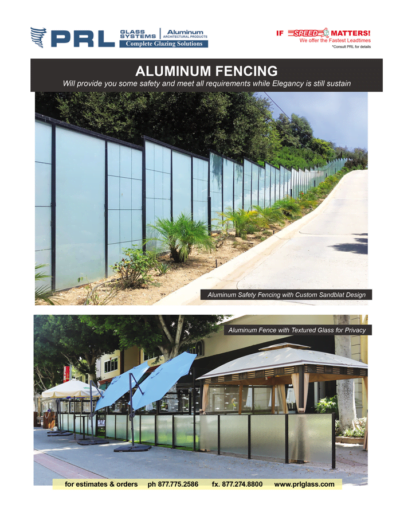 Glass and Aluminum Fencing