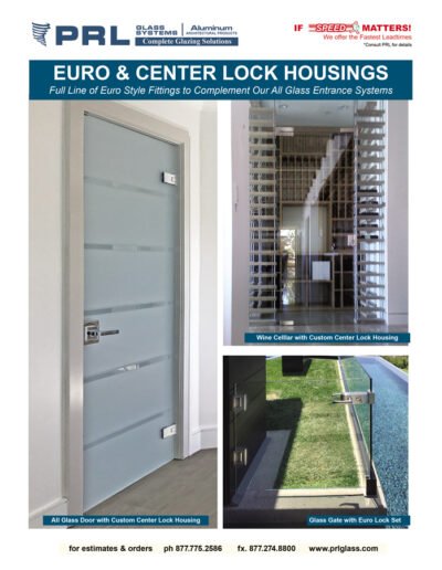 Glass Door Center Lock Housings
