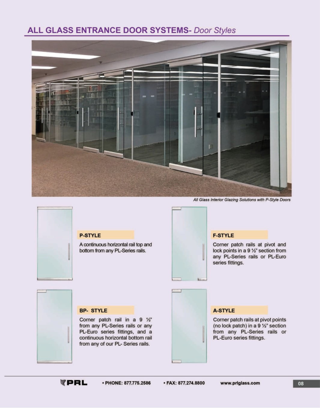 Glass Panic Door Styles