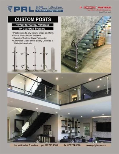 handrail and guardrail post