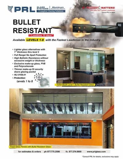 Laminated Bullet Resistant Glass