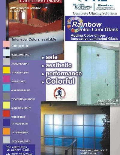 Laminated Colored Glass