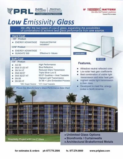 Low Emissivity Glass