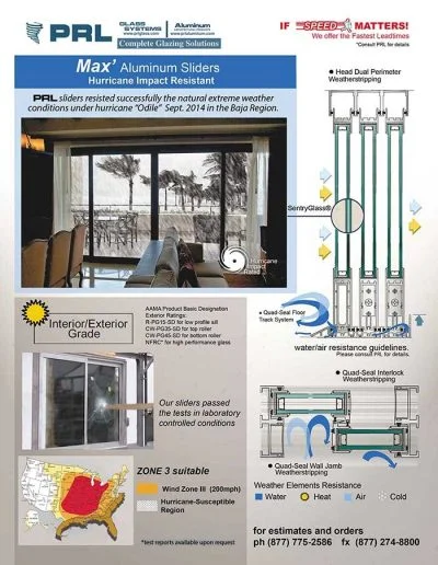 MAX'Slider Hurricate Impact Resistant