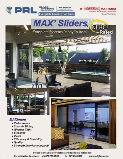 NFRC Certified Aluminum Sliding Glass Doors