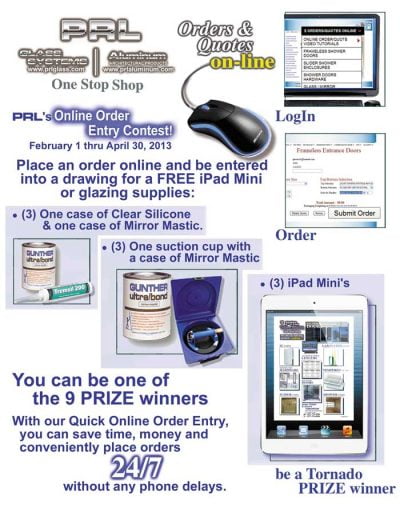 Online Order Entry Contest