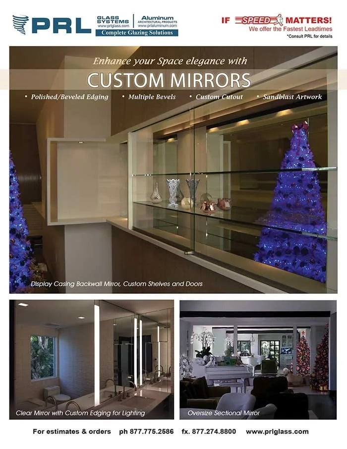 Oversized Mirror and Custom Cutouts