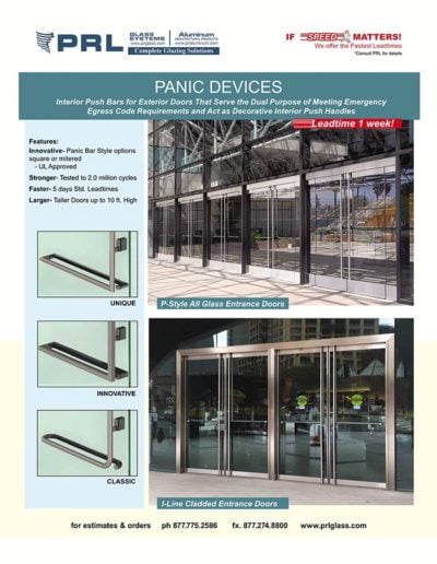 prl panic door devices