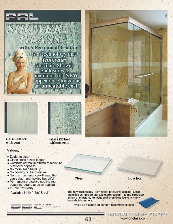Permanent shower door glass coatings