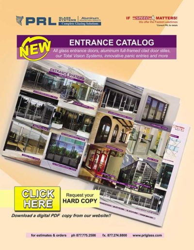 prl 2020 catalog glass entrance doors