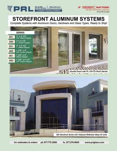 prl aluminum storefronts