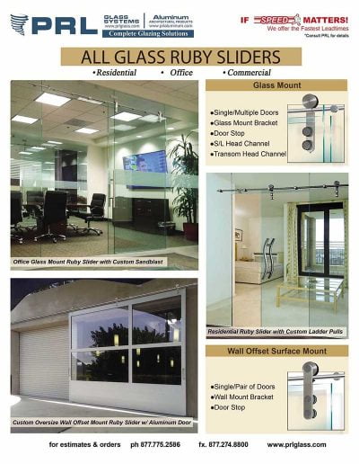 Ruby All Glass Sliding System