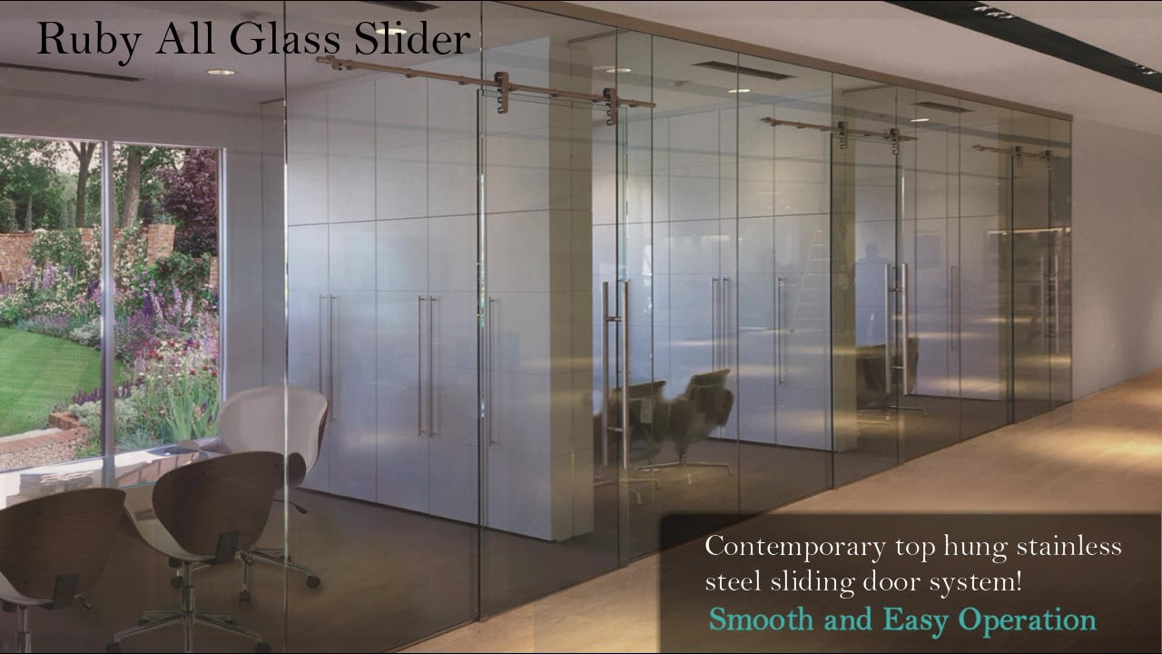 Ruby All Glass Sliding Doors Video