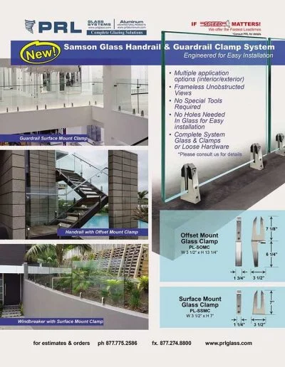 Samson Glass Handrail Clamp System
