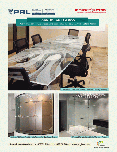 Sandblasted Glass