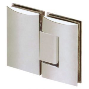 PL-C180BN - Contoured Series 180 Degree Glass to Glass Shower Door Hinge