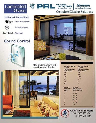 Sound Control Laminated Glass