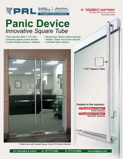 Square Tube Panic Device