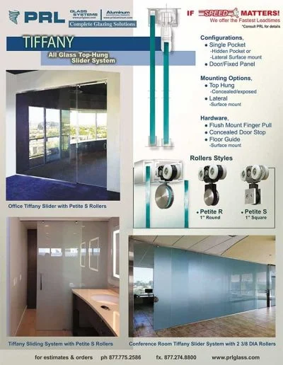 Tiffany Glass Sliding Door System