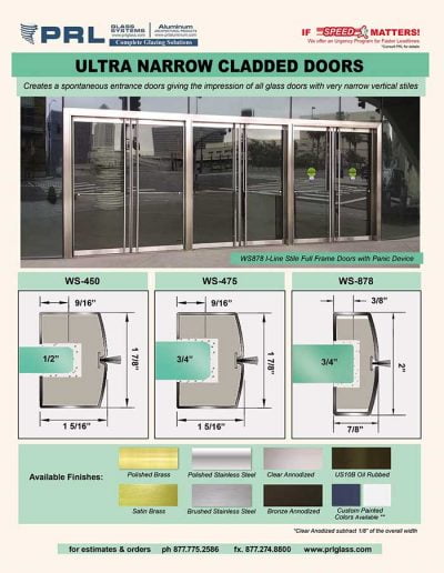 Ultra Narrow Stile I Line Doors